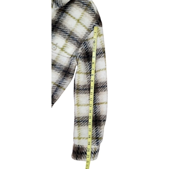 Wilfred Free Aritzia Plaid Wool Blend The Ganna Long Shacket Womens Small - Picture 13 of 16